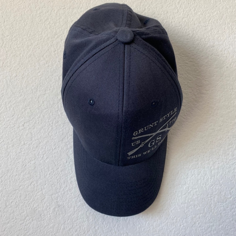 Grunt Style Flexfit Hat S-M Navy Blue Mens Patriotic Tactical This We'll Defend